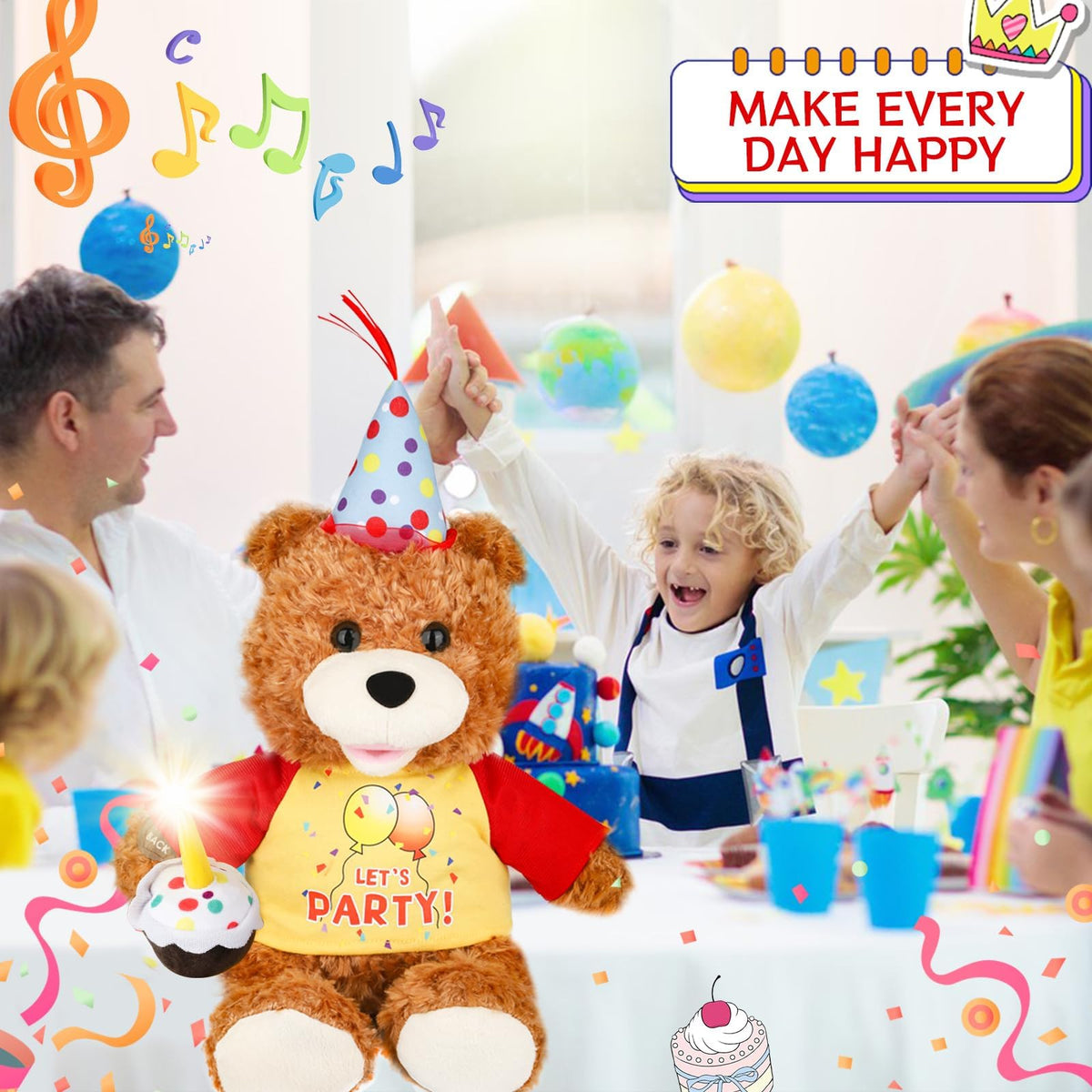 PowerPals soft 12-inch plush teddy suitable for hugs and play