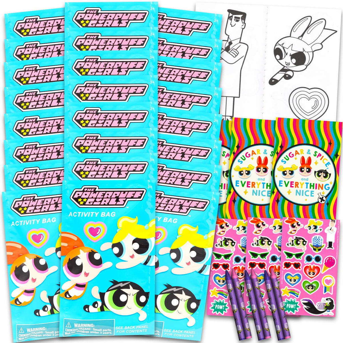 Powerpuff Girls 24 play packs bundled for party favors and decor