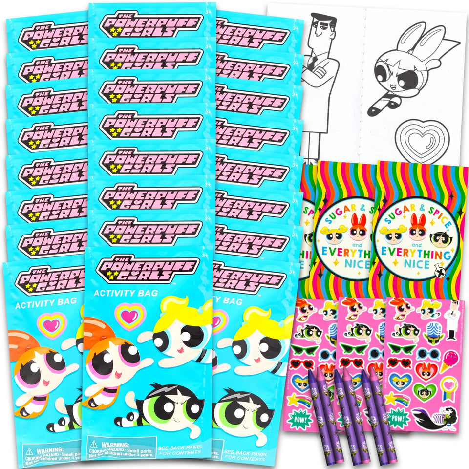 Powerpuff Girls 24 play packs bundled for party favors and decor