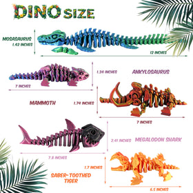 PowerTRC Ankylosaurus articulated skeleton offers poseable display and tactile exploration