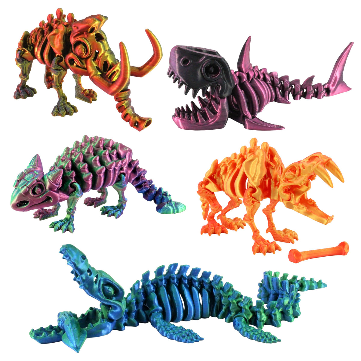 PowerTRC Mosasaurus articulated skeleton for interactive display and educational exploration