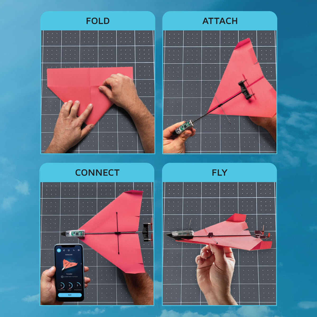 POWERUP 4.0 autopilot-gyro-stabilizer: steady flights in variable wind.