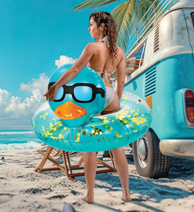 POZA UV-resistant PVC duck float maintains color under sun