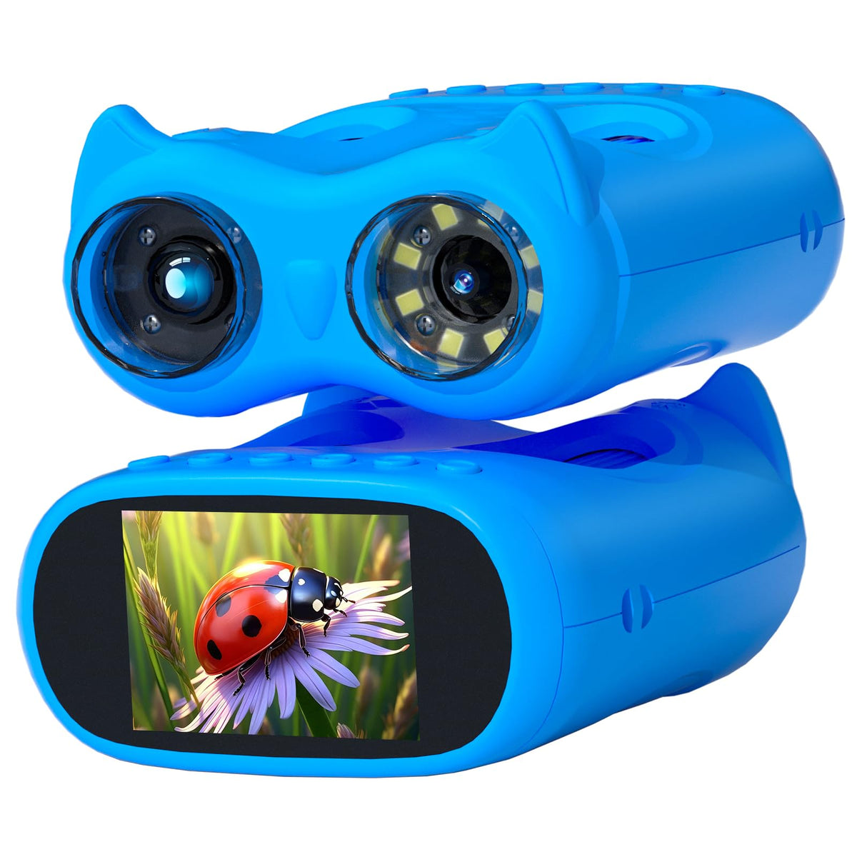 Pozifu 1000X handheld microscope blue front view for close up exploration