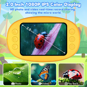 Pozifu 1000X handheld microscope USB connection enables easy sharing of discoveries.