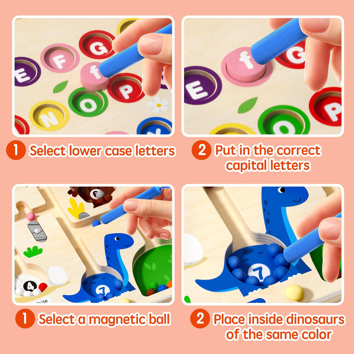 Ppotyo city counting maze board highlighting color sorting and counting