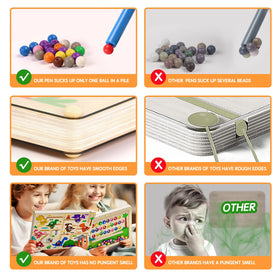 Ppotyo magnetic pen with beads for interactive play