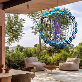 PPZHAVG color sparkle butterfly wind spinner brightens patios on windy days