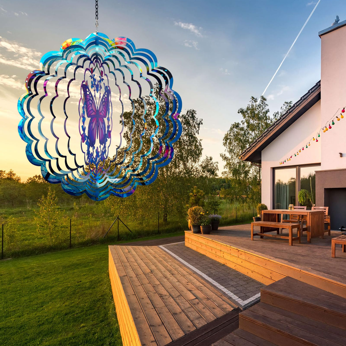 PPZHAVG gift-boxed butterfly wind spinner ideal for special occasions