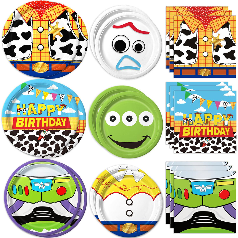 Practice Star cartoon birthday dinner plates 9-inch showcase playful design for a festive meal.