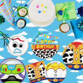 Practice Star cartoon birthday napkins add color and practicality for easy cleanup.