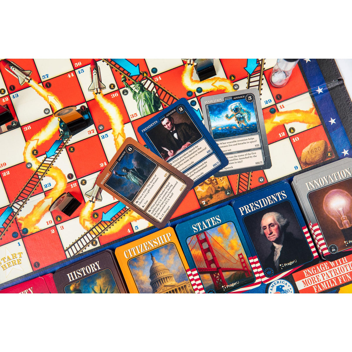 PragerU Celebrate America rocket boost speeds progress on the board