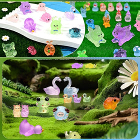 Prdingfy glow animal aquarium ornament designed to shimmer underwater after dark
