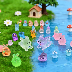 Prdingfy glow animal turtle figure ideal for aquarium accents and night glow decor