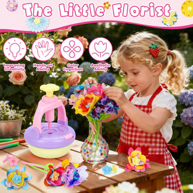 PRE-WORLD floral craft kit three-toned embossing machine enables easy, kid-friendly flower making.