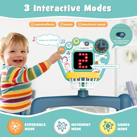 PRE-WORLD LED scoreboard focus for visual feedback during play.
