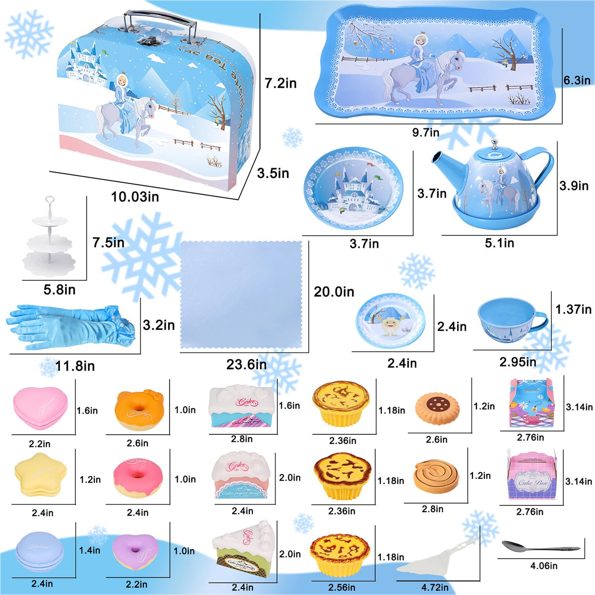 PRE-WORLD Tea Party Set gloves enhance dressing-up pretend play.