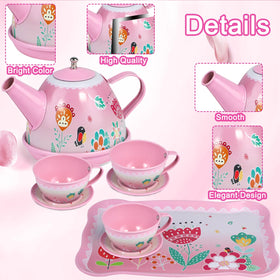 PRE-WORLD Tea Party Set plates for sharing and pretend snacks