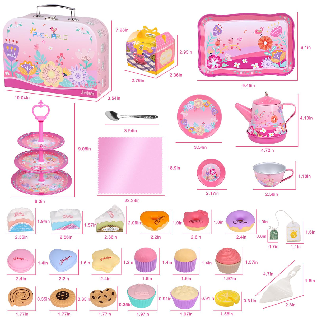 PRE-WORLD teacups and saucers support shared play and social interaction.