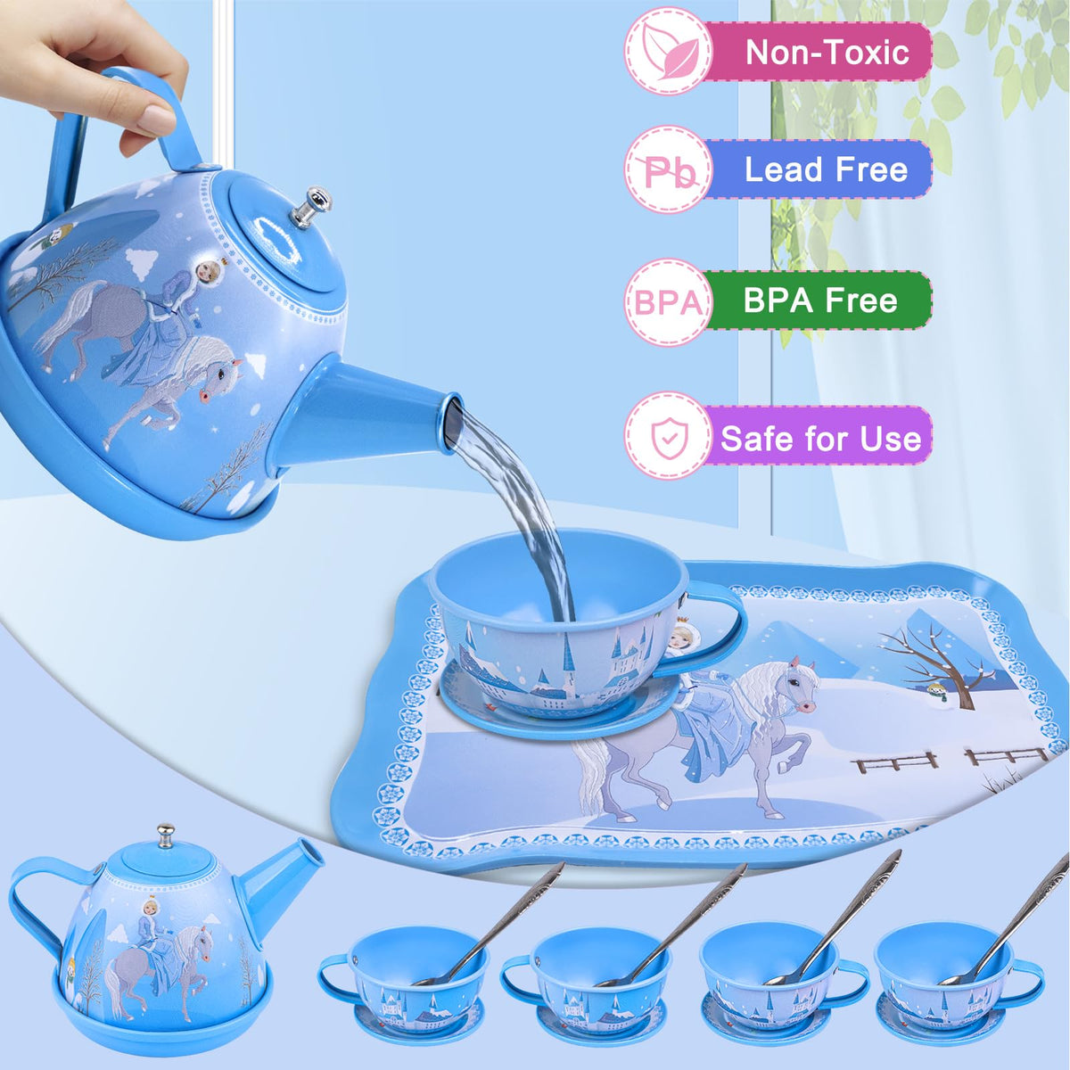 PRE-WORLD Tea Party Set teacups highlight shared tea-time rituals.