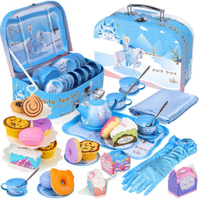 PRE-WORLD Tea Party Set teapot centerpiece invites imaginative tea time.