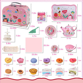 PRE-WORLD Tea Party Set tiered cake stand elevates dessert display