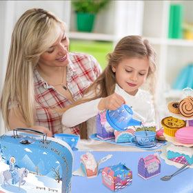 PRE-WORLD Tea Party Set tiered cake stand showcases stacked treats.