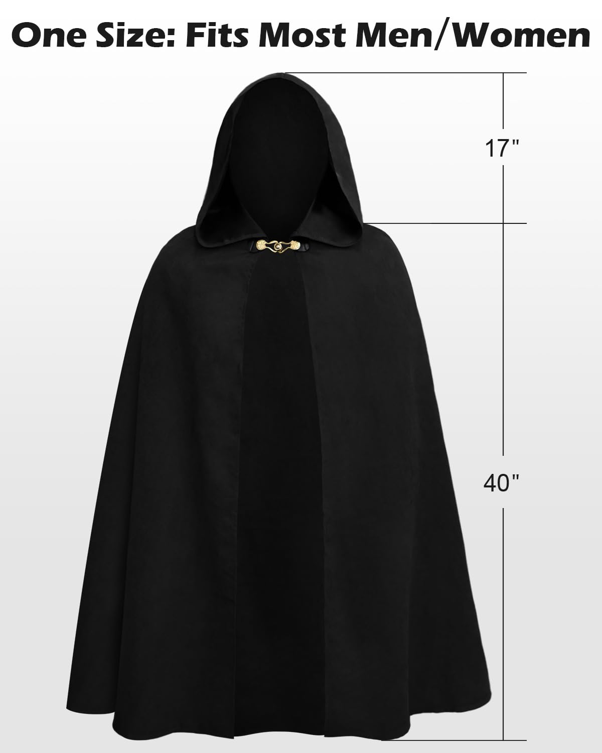 Halloween costume idea: Prebene hooded cloak for dramatic entrance.
