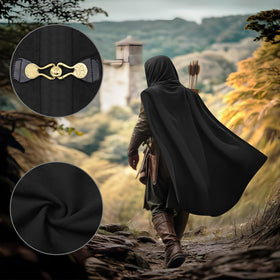 Soft imitation wool material from Prebene cloak for comfortable all-day wear.