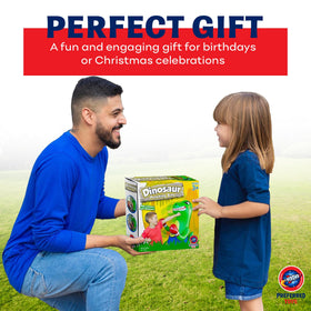Preferred Toys green color inflatable dinosaur adds playful visual appeal