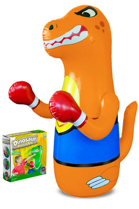 Preferred Toys dinosaur punching bag front view for safe indoor play