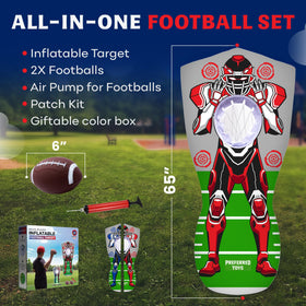 Preferred Toys football target double‑sided design for accurate tossing