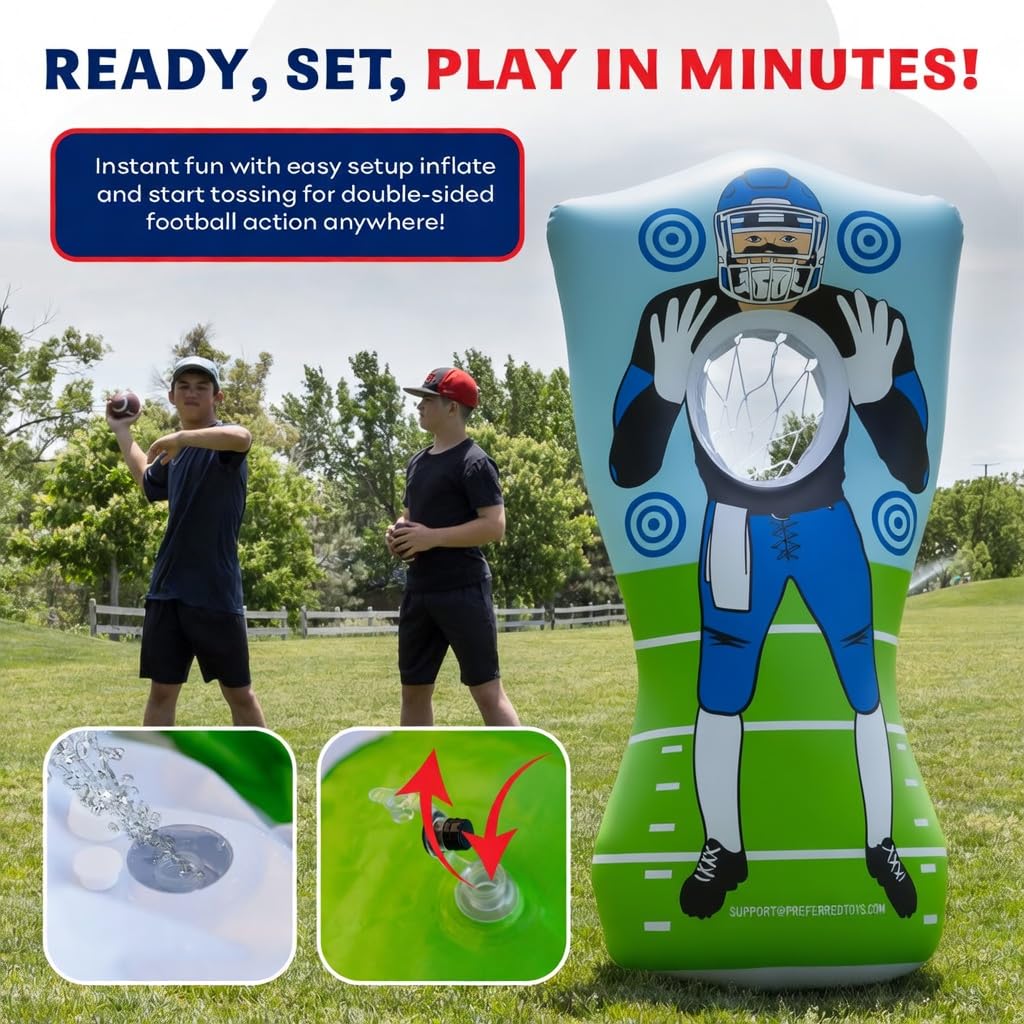 Preferred Toys weighted-base image highlights stability for steady throws.