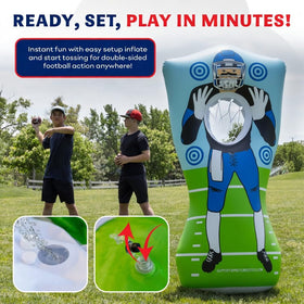 Preferred Toys weighted-base image highlights stability for steady throws.