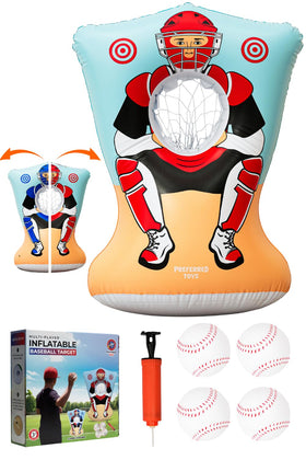 Preferred Toys 44-inch height makes pitching comfortable for kids.