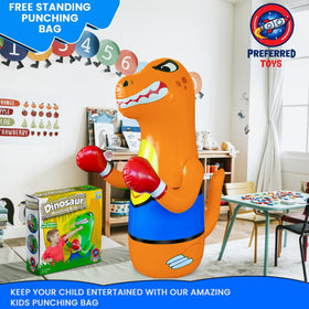 Preferred Toys 47-inch dino bag ready for quick setup and play