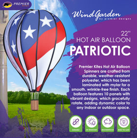 Premier Kites patriotic yard spinner with stars and stripes enhances curb appeal