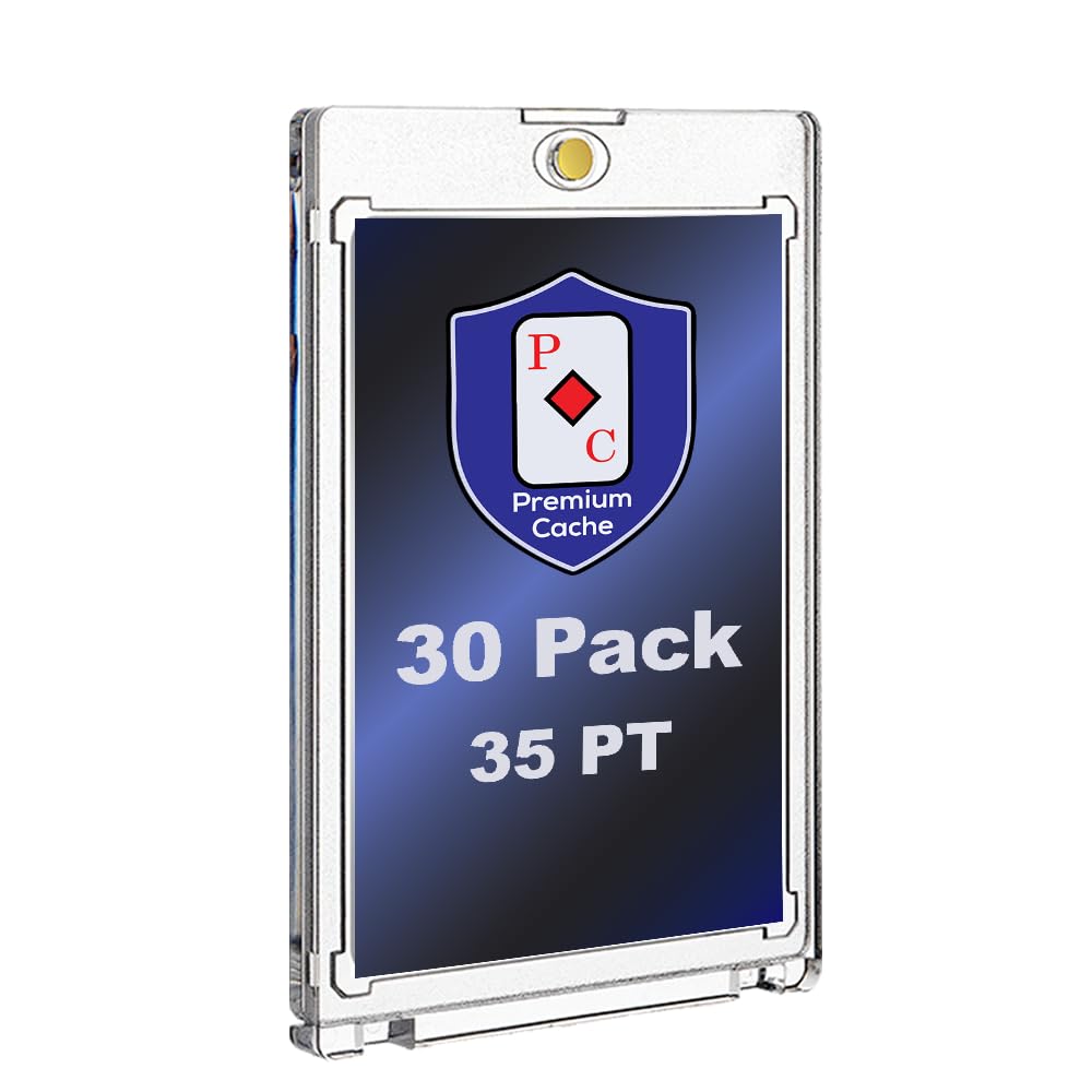 Premium Cache durable, rigid construction protects valuable cards for years