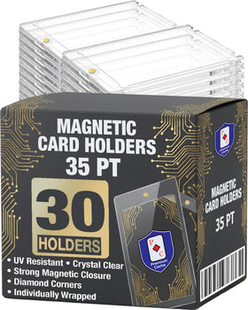 Premium Cache magnetic card holders front view with crystal-clear display for cards