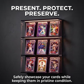 Premium Cache fits standard trading and sports cards, including popular brands