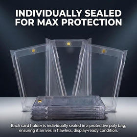 Premium Cache UV-resistant acrylic protects cards from sunlight and fading