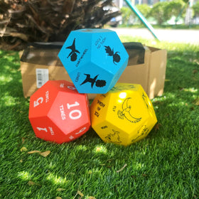 Premkid exercise-dice-waterproof-washable design cleans easily after messes