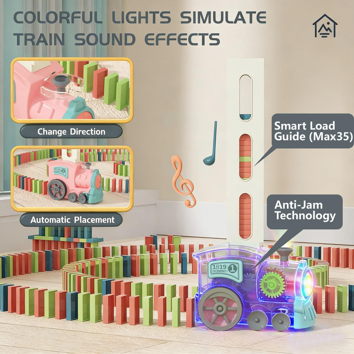 PREPHY domino slot loading demonstrates stacking and release, improving fine motor control.