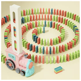 PREPHY domino train blocks in bright colors for hands-on play and color sorting.