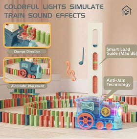 PREPHY Domino Train Toy loading slot demonstrates precise, child friendly placement.