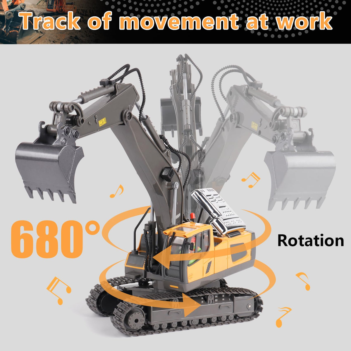 PREPOP durable tracks stay on course on sand, dirt, and gravel.
