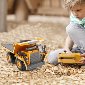 PREPOP Truck lights and sounds enhance immersive play during evening sessions.
