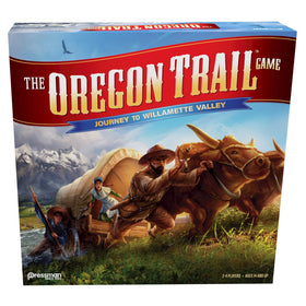 Pressman Oregon Trail wagon train journey image for family game night and strategic planning