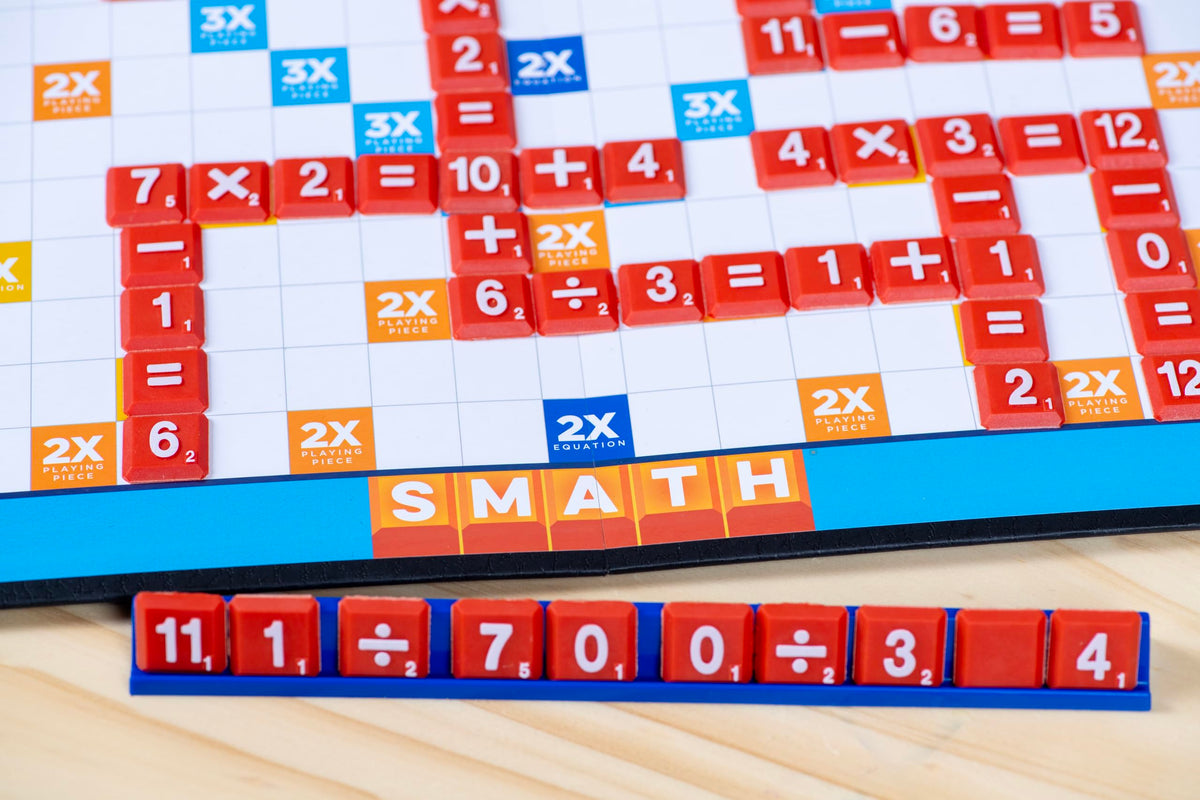 Pressman Smath crossword-style layout supports multiple skill levels.