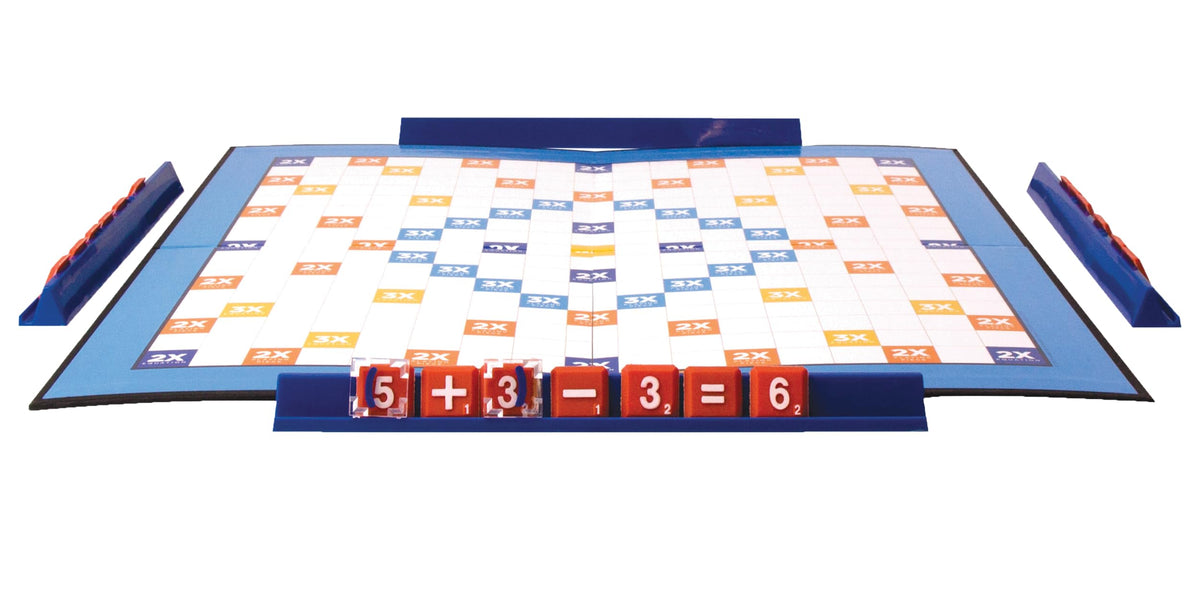 Pressman Smath tiles spread across racks ready for clever calculations.